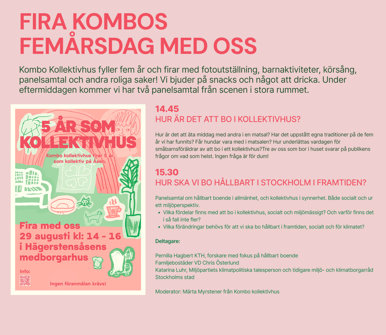 Inbjudan till Kombo Kollektivhus